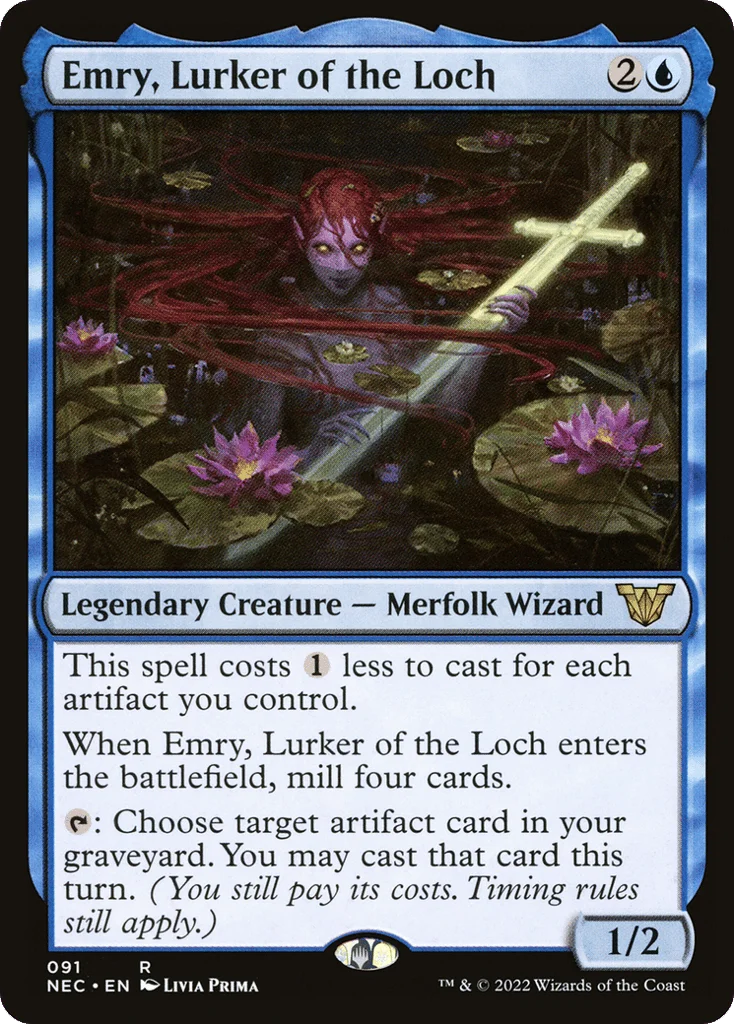 Emry, Lurker of the Loch · Neon Dynasty Commander