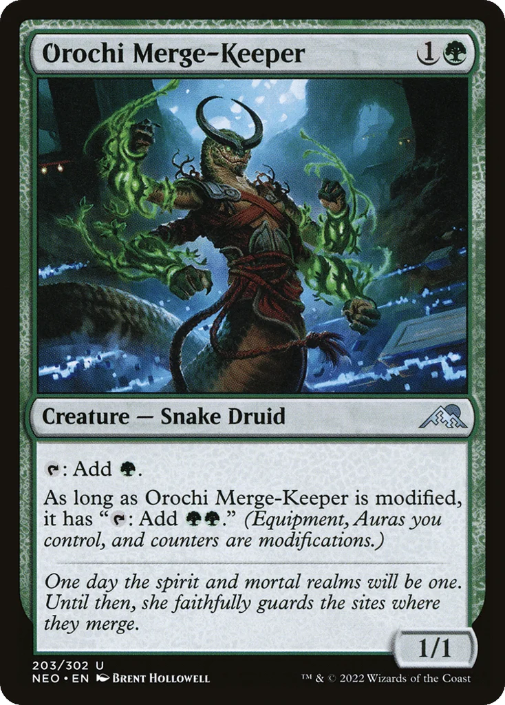 Orochi Merge-Keeper · Kamigawa: Neon Dynasty