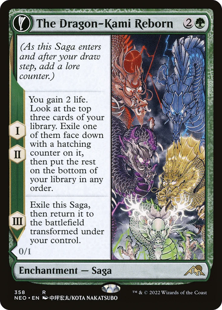 The Dragon-Kami Reborn // Dragon-Kami's Egg · Kamigawa: Neon Dynasty
