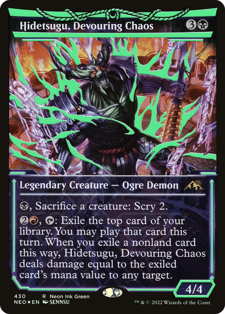 Hidetsugu, Devouring Chaos · Kamigawa: Neon Dynasty