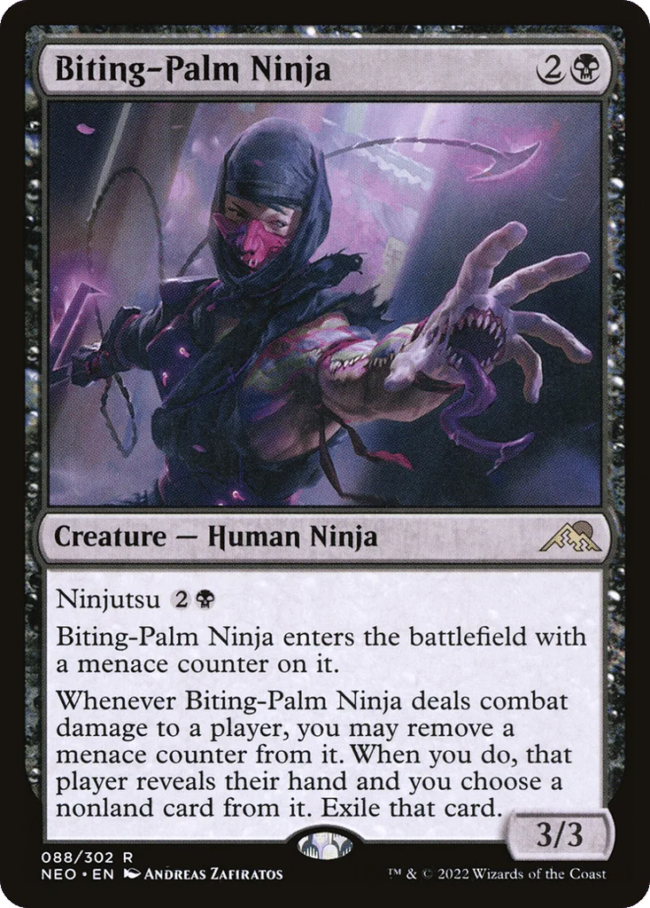 Biting-Palm Ninja · Kamigawa: Neon Dynasty