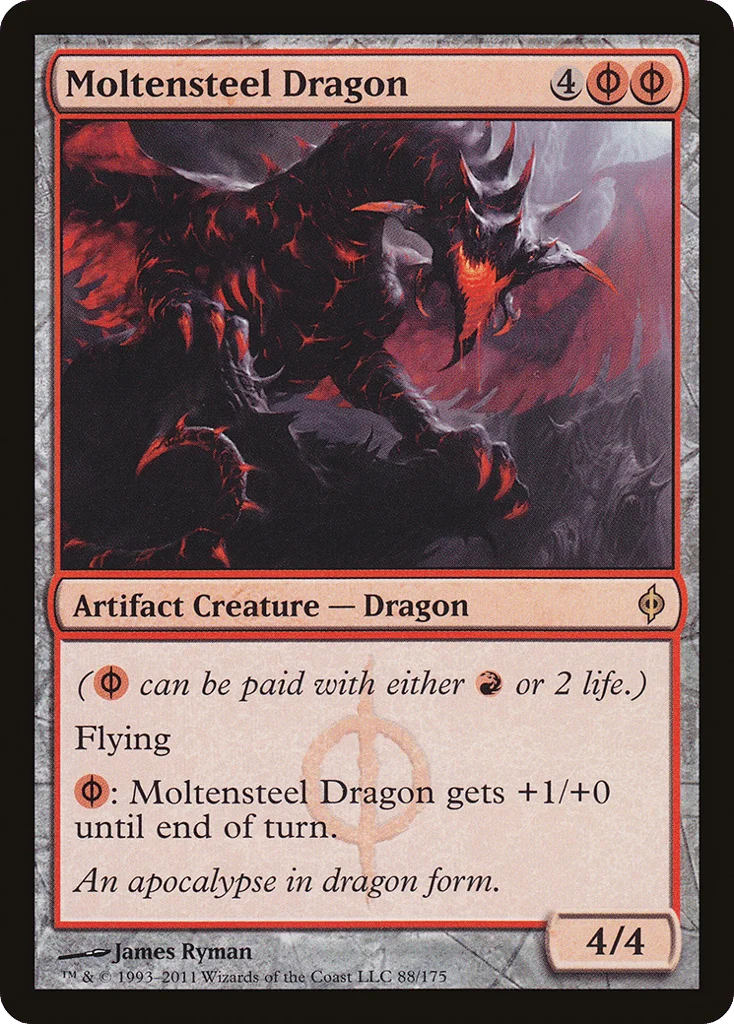 Moltensteel Dragon · New Phyrexia