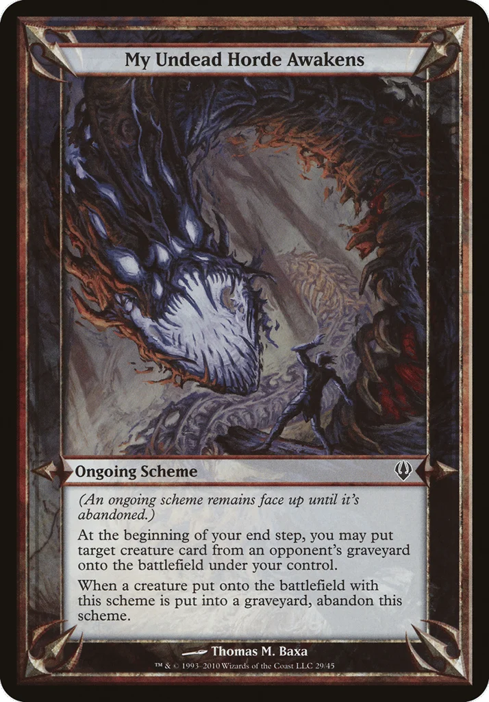 My Undead Horde Awakens · Archenemy Schemes