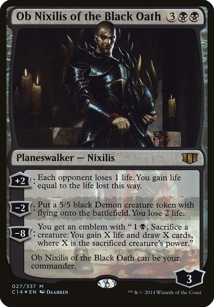 Ob Nixilis of the Black Oath · Commander 2014 Oversized