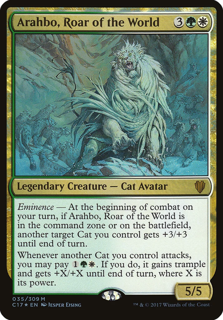 Arahbo, Roar of the World · Commander 2017 Oversized