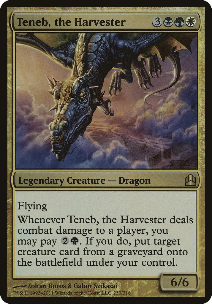 Teneb, the Harvester · Commander 2011 Oversized