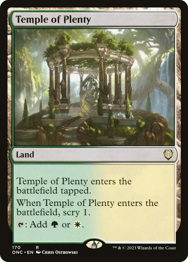Temple of Plenty · Phyrexia: All Will Be One Commander