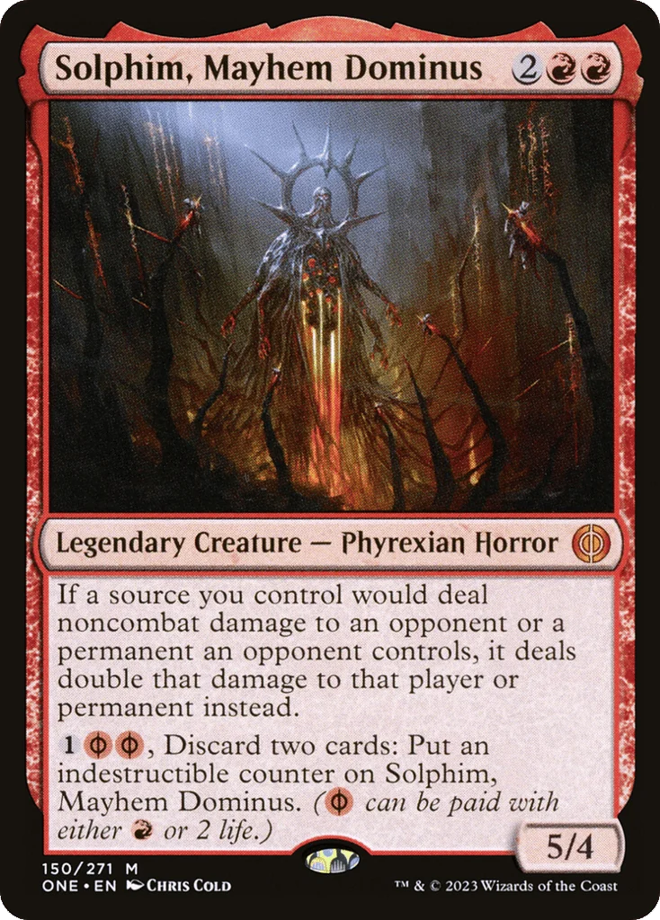 Solphim, Mayhem Dominus · Phyrexia: All Will Be One