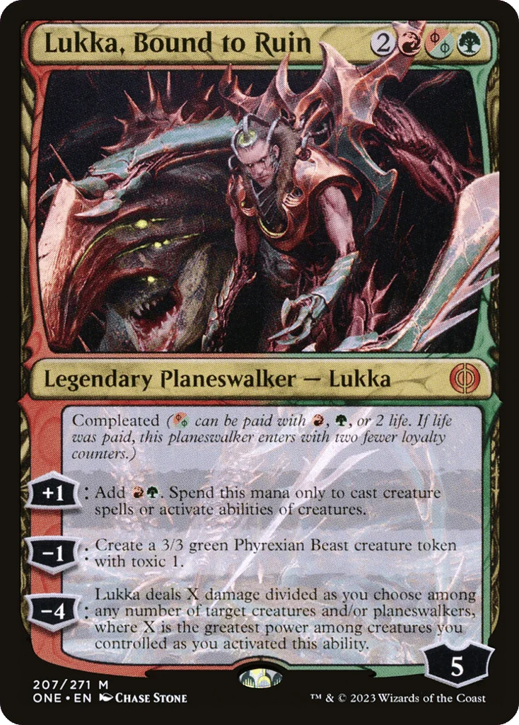 Lukka, Bound to Ruin · Phyrexia: All Will Be One
