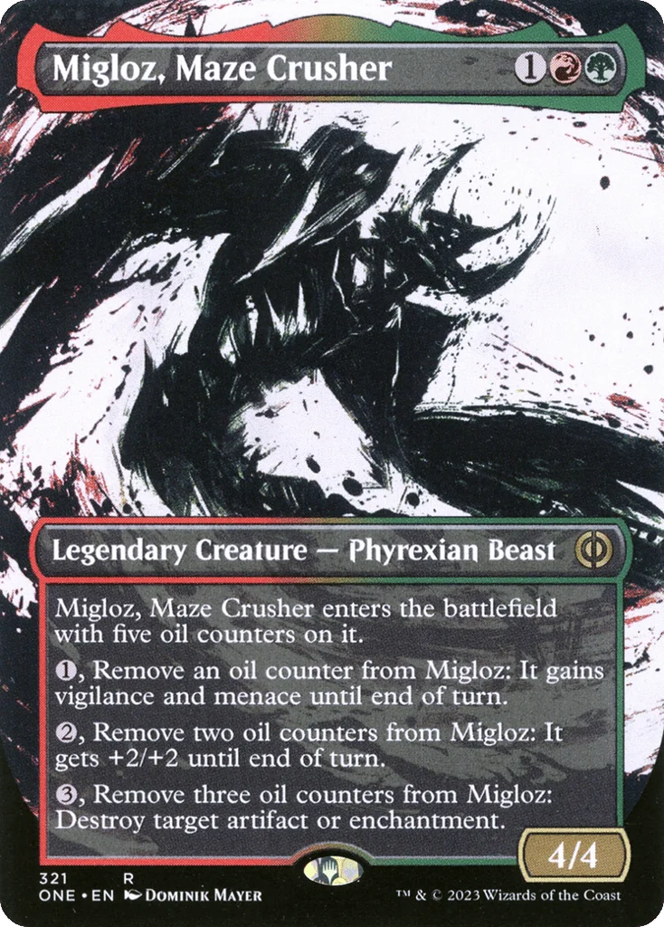 Migloz, Maze Crusher · Phyrexia: All Will Be One