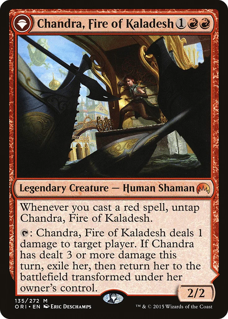 Chandra, Fire of Kaladesh // Chandra, Roaring Flame · Magic Origins