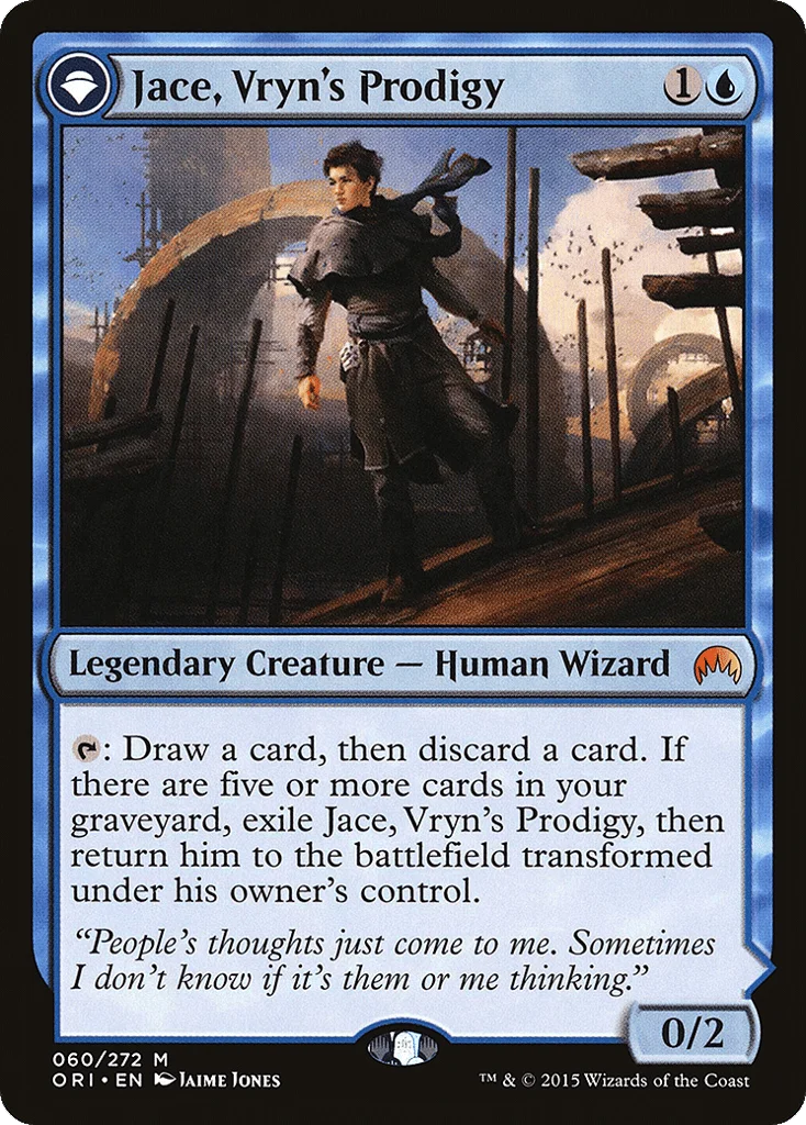 Jace, Vryn's Prodigy // Jace, Telepath Unbound · Magic Origins