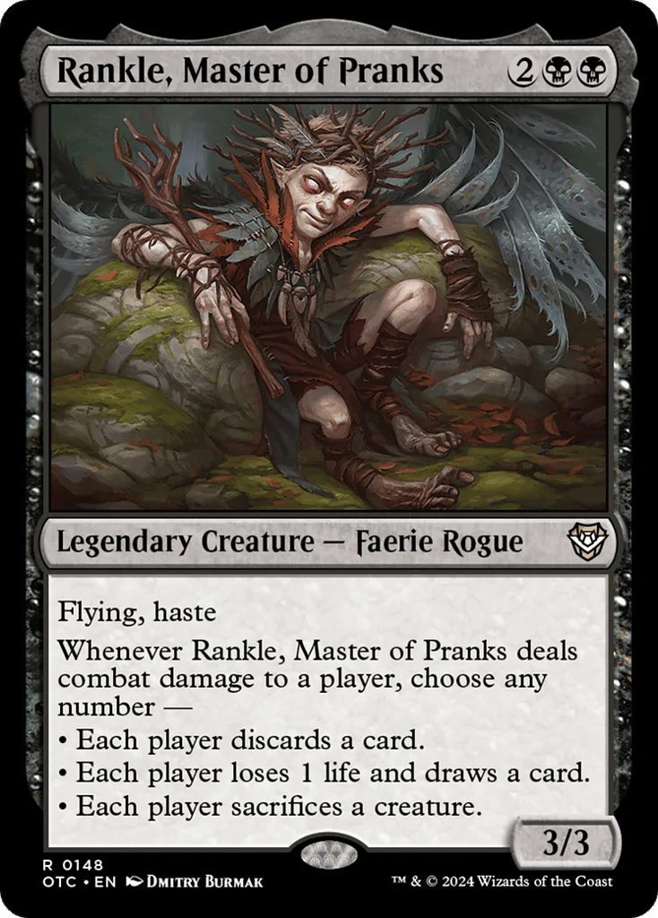Rankle, Master of Pranks · Outlaws of Thunder Junction Commander