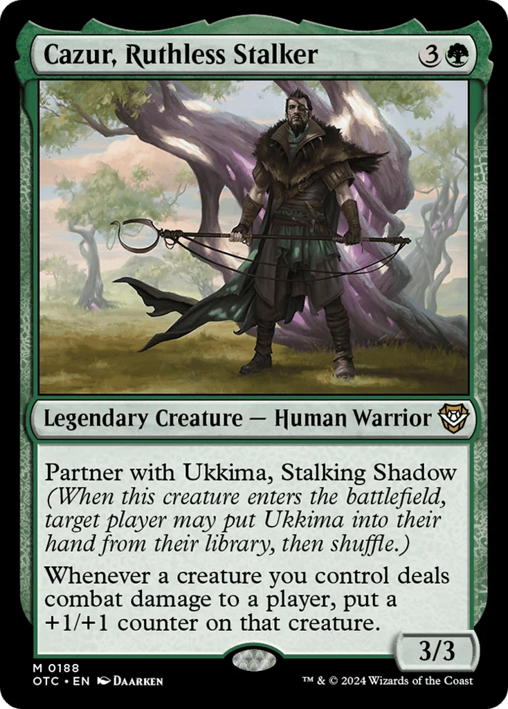 Cazur, Ruthless Stalker · Outlaws of Thunder Junction Commander