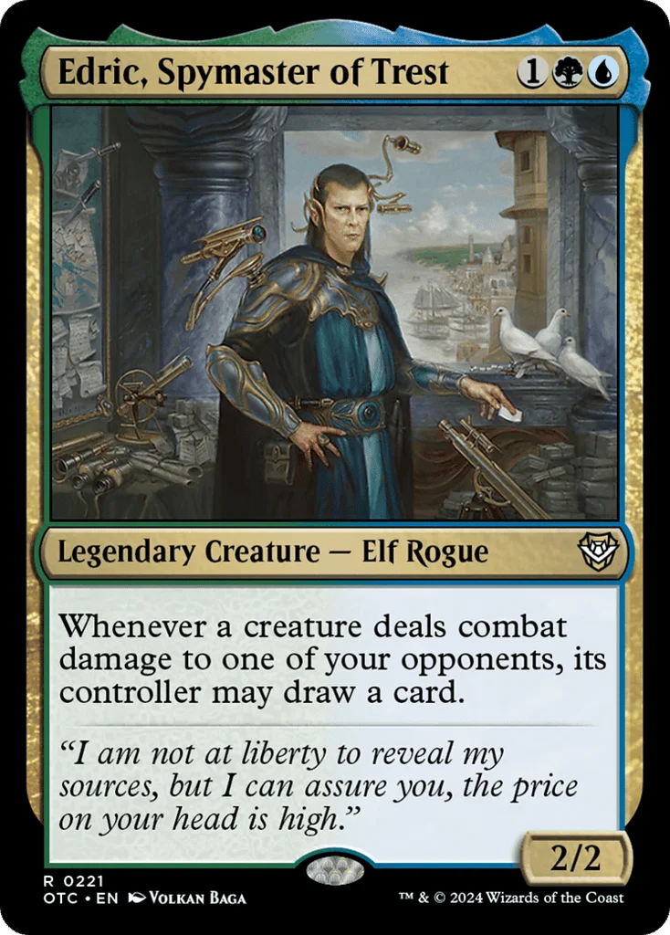Edric, Spymaster of Trest · Outlaws of Thunder Junction Commander