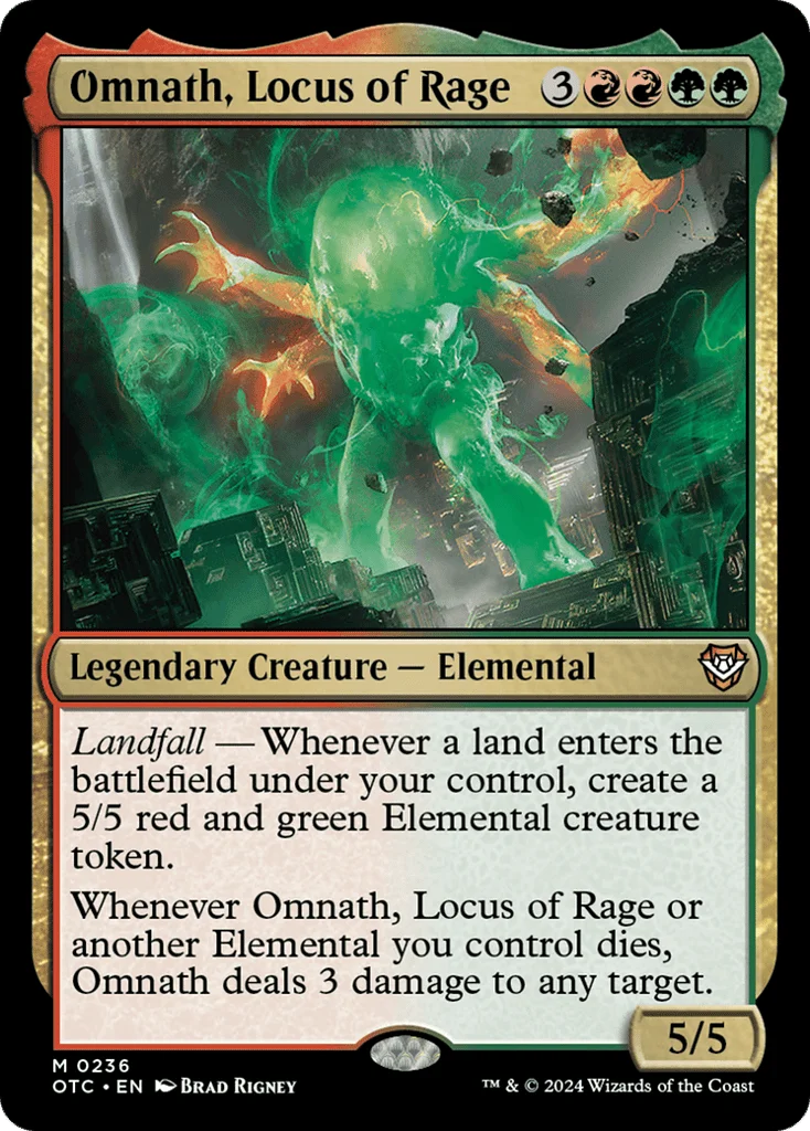 Omnath, Locus of Rage · Outlaws of Thunder Junction Commander