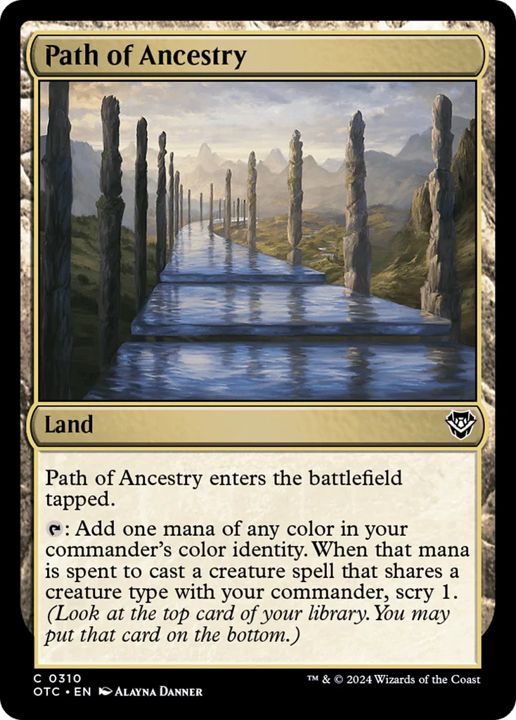 Path of Ancestry · Outlaws of Thunder Junction Commander