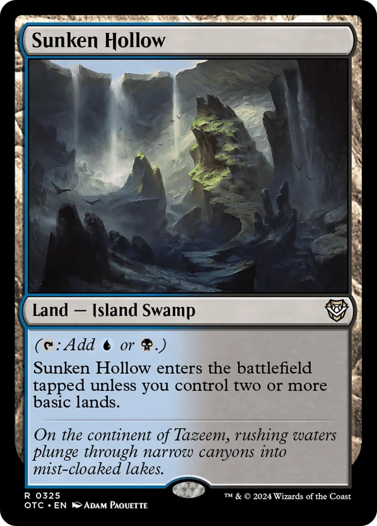 Sunken Hollow · Outlaws of Thunder Junction Commander