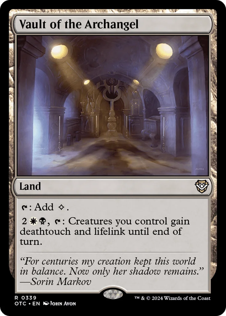 Vault of the Archangel · Outlaws of Thunder Junction Commander