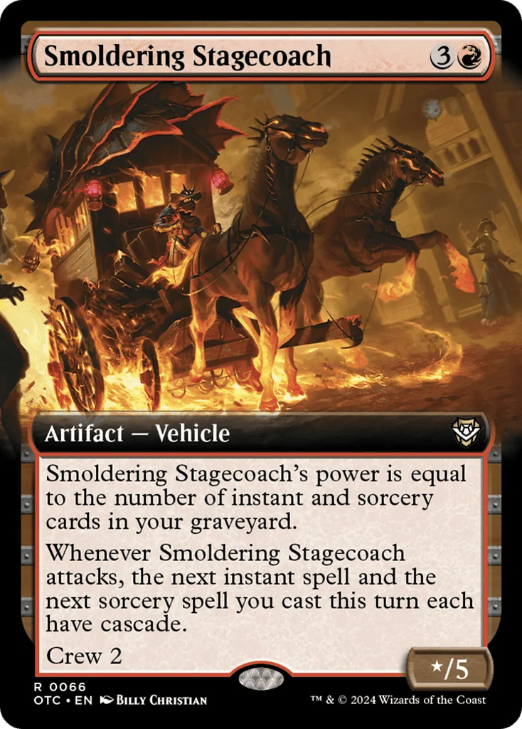 Smoldering Stagecoach · Outlaws of Thunder Junction Commander