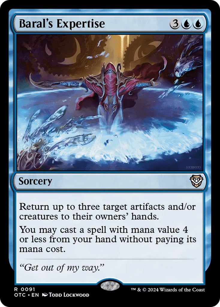 Baral's Expertise · Outlaws of Thunder Junction Commander