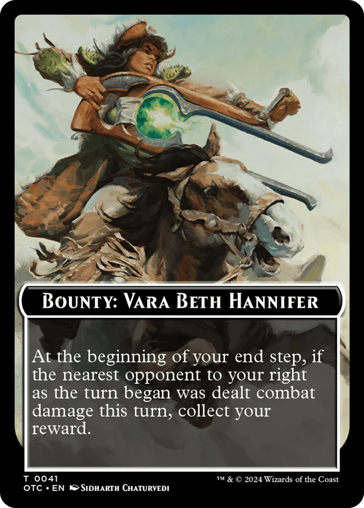 Bounty: Vara Beth Hannifer // Wanted! · Outlaws of Thunder Junction Commander