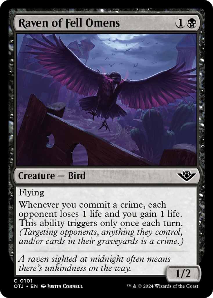 Raven of Fell Omens · Outlaws of Thunder Junction