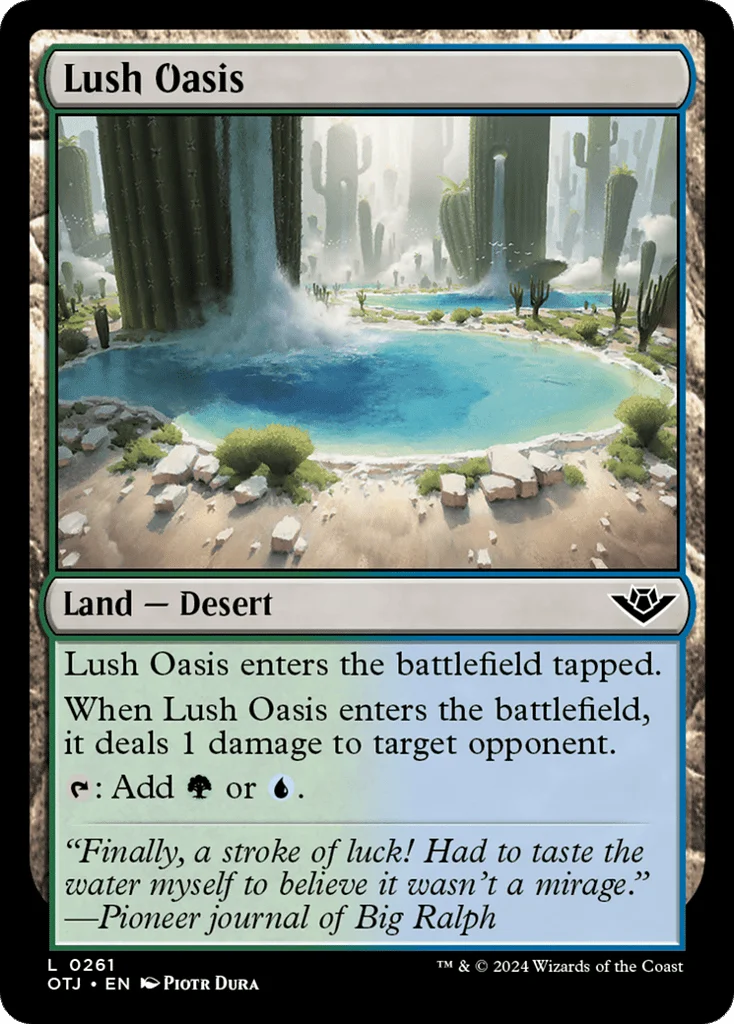 Lush Oasis · Outlaws of Thunder Junction