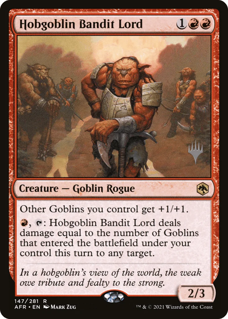 Hobgoblin Bandit Lord · Adventures in the Forgotten Realms Promos