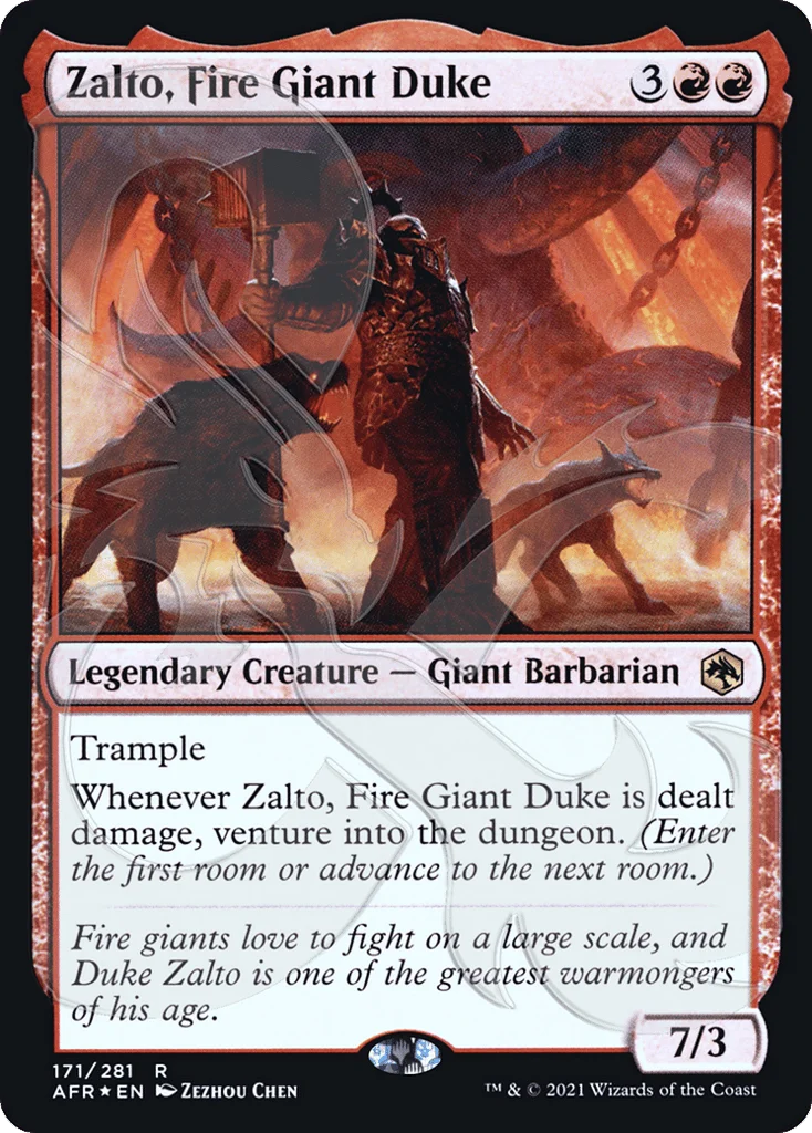 Zalto, Fire Giant Duke · Adventures in the Forgotten Realms Promos