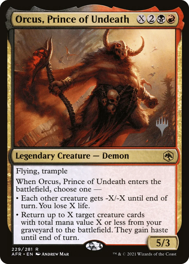 Orcus, Prince of Undeath · Adventures in the Forgotten Realms Promos