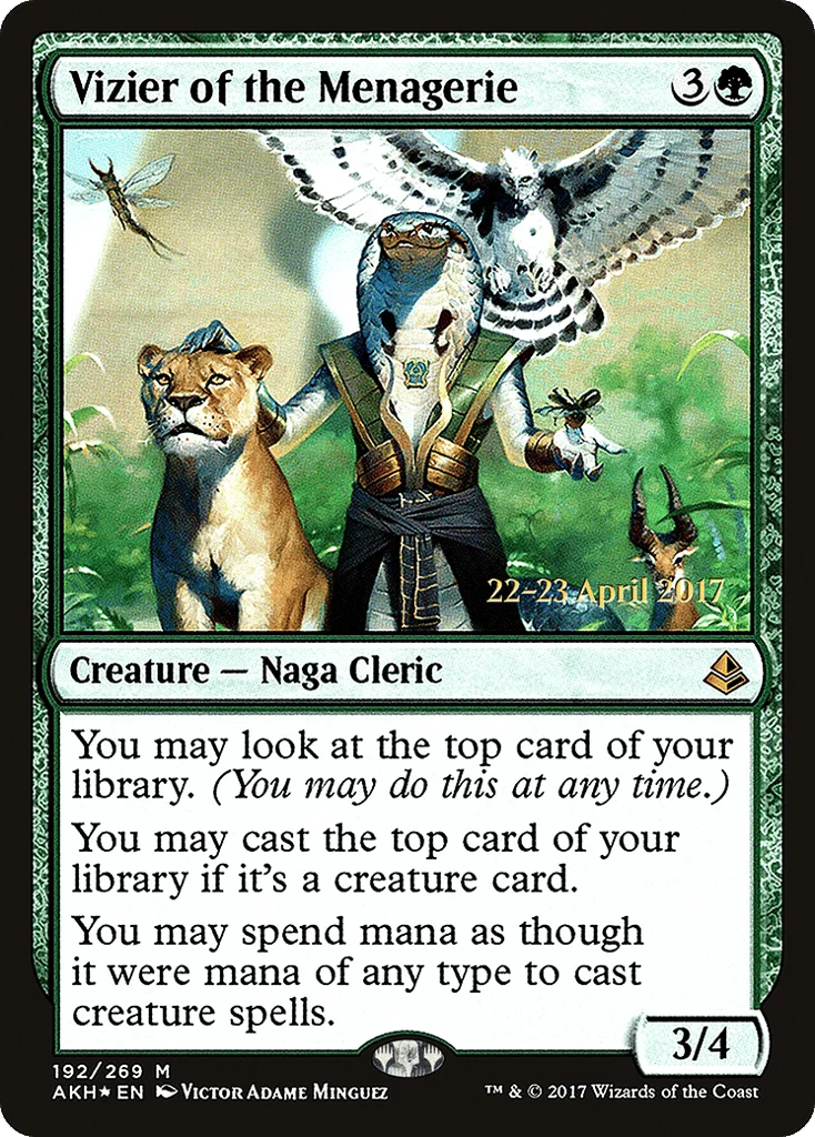 Vizier of the Menagerie · Amonkhet Promos