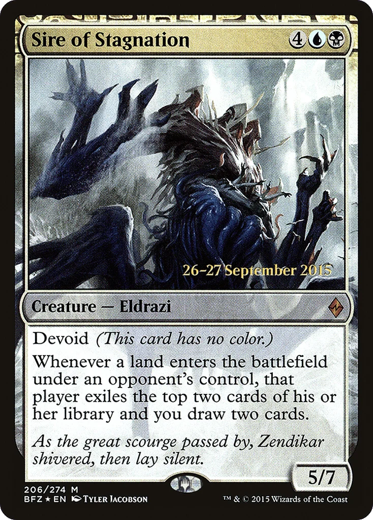 Sire of Stagnation · Battle for Zendikar Promos