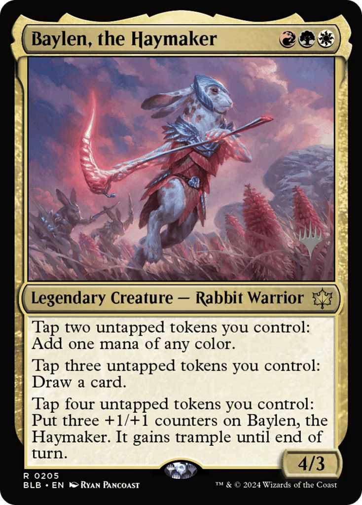 Baylen, the Haymaker · Bloomburrow Promos