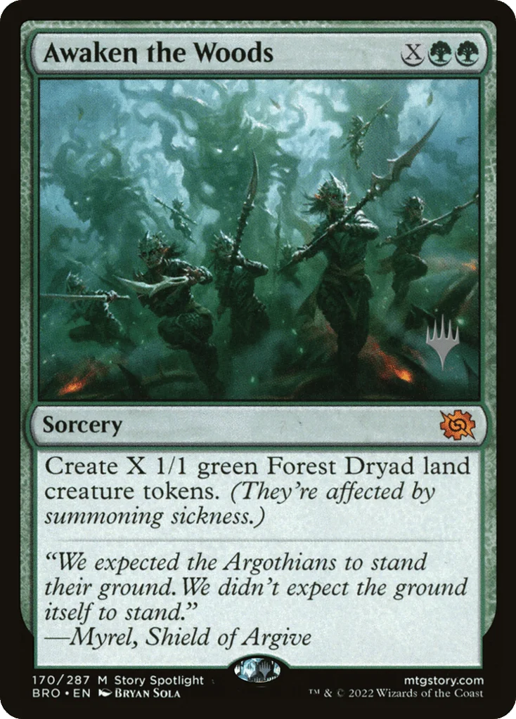 Awaken the Woods · The Brothers' War Promos