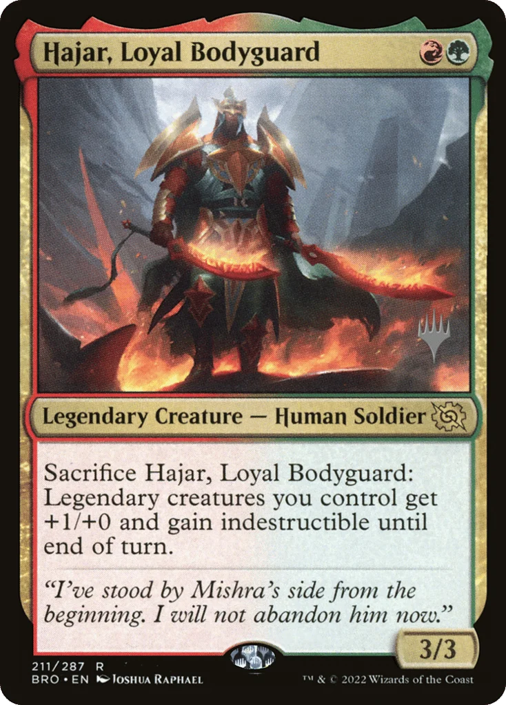 Hajar, Loyal Bodyguard · The Brothers' War Promos