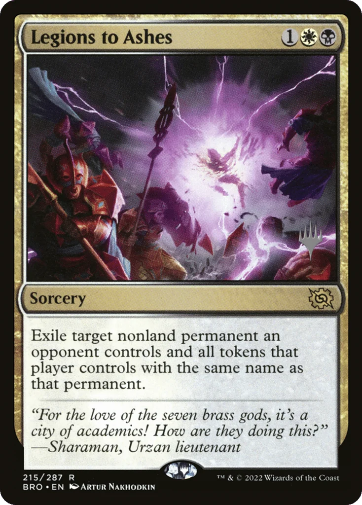 Legions to Ashes · The Brothers' War Promos