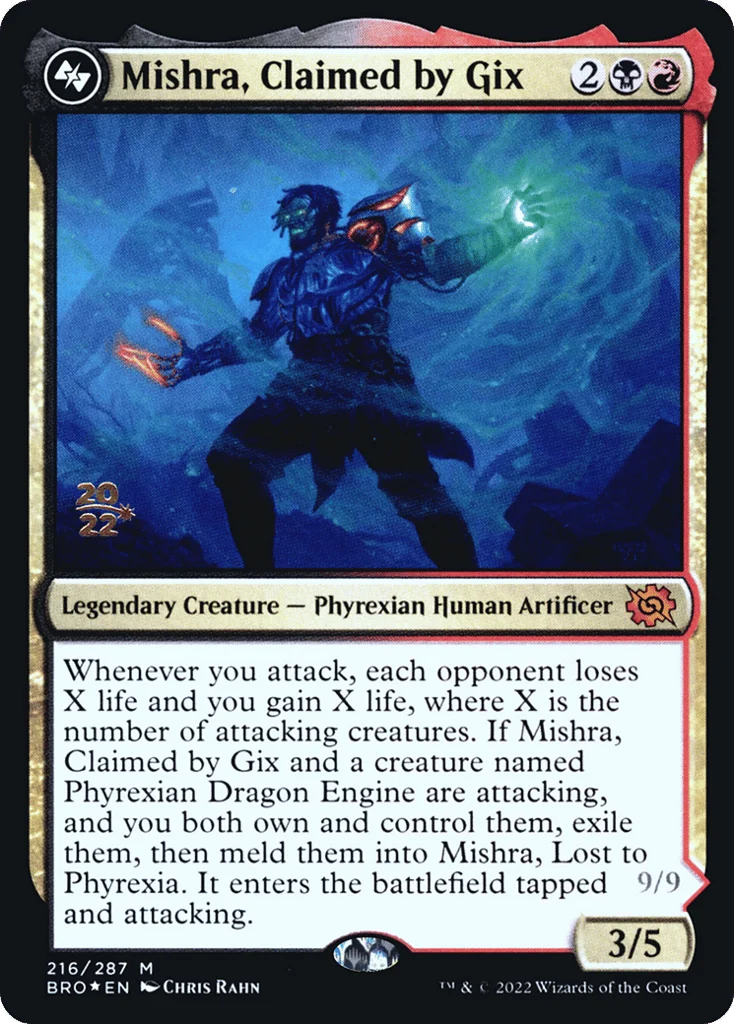 Mishra, Claimed by Gix // Mishra, Lost to Phyrexia · The Brothers' War Promos