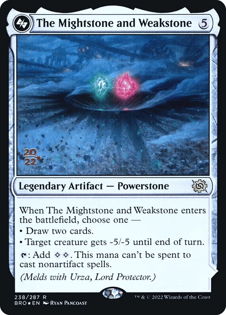 The Mightstone and Weakstone // Urza, Planeswalker · The Brothers' War Promos