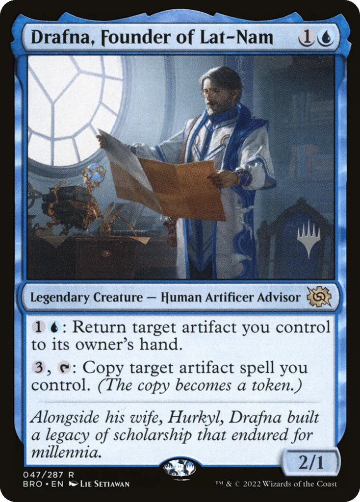 Drafna, Founder of Lat-Nam · The Brothers' War Promos