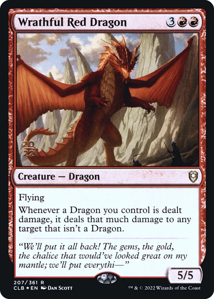 Wrathful Red Dragon · Battle for Baldur's Gate Promos