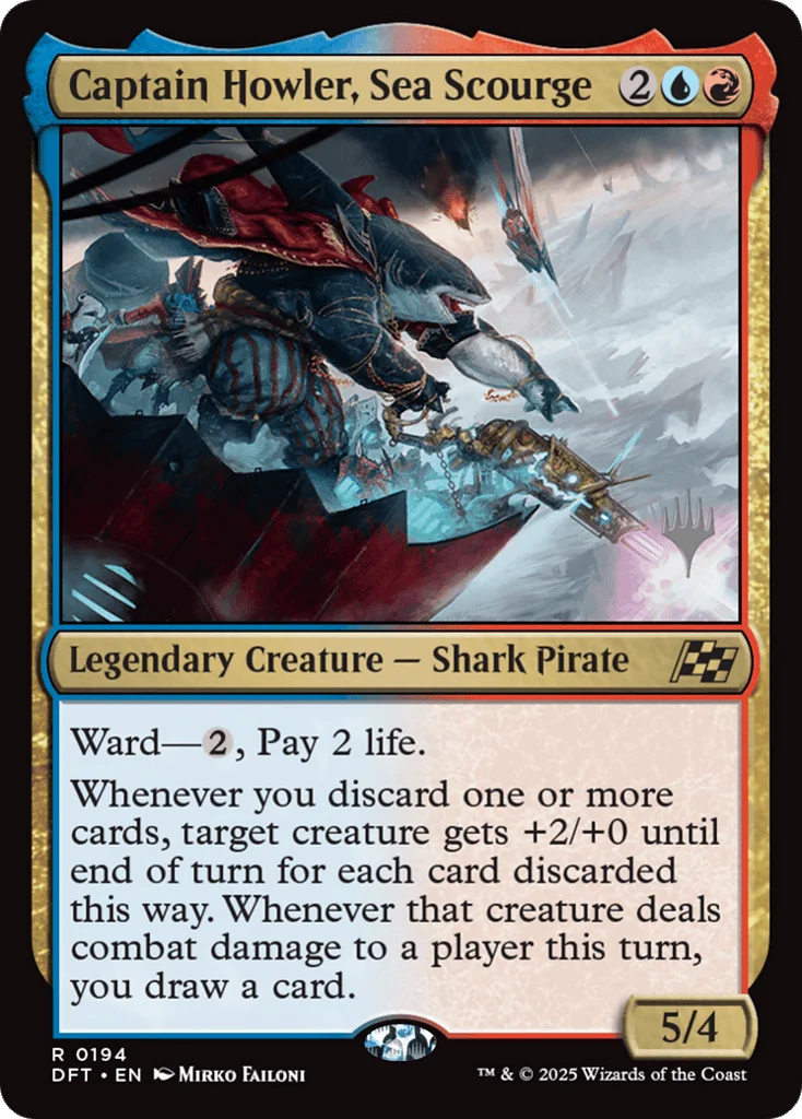Captain Howler, Sea Scourge · Aetherdrift Promos