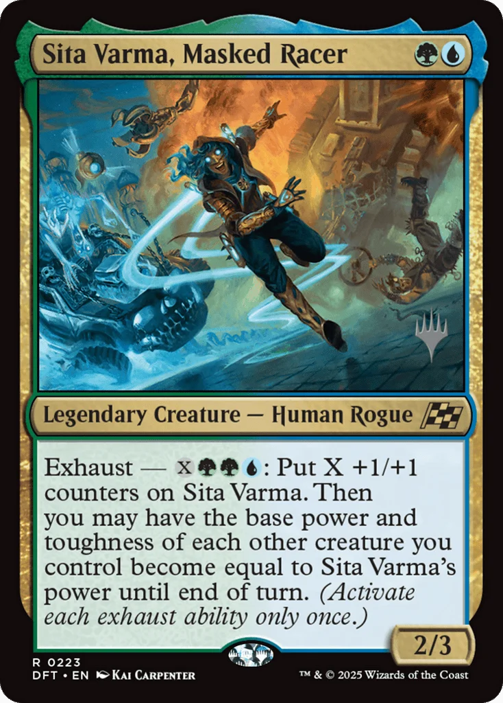 Sita Varma, Masked Racer · Aetherdrift Promos