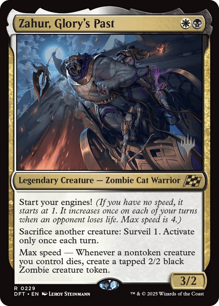 Zahur, Glory's Past · Aetherdrift Promos