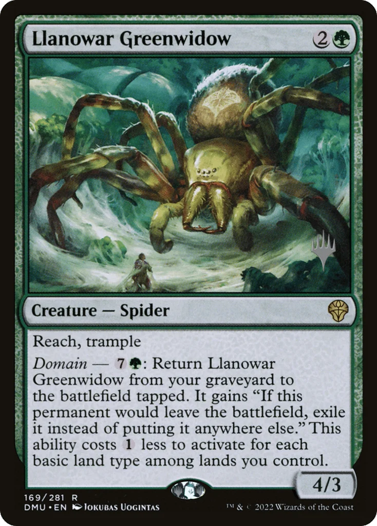 Llanowar Greenwidow · Dominaria United Promos