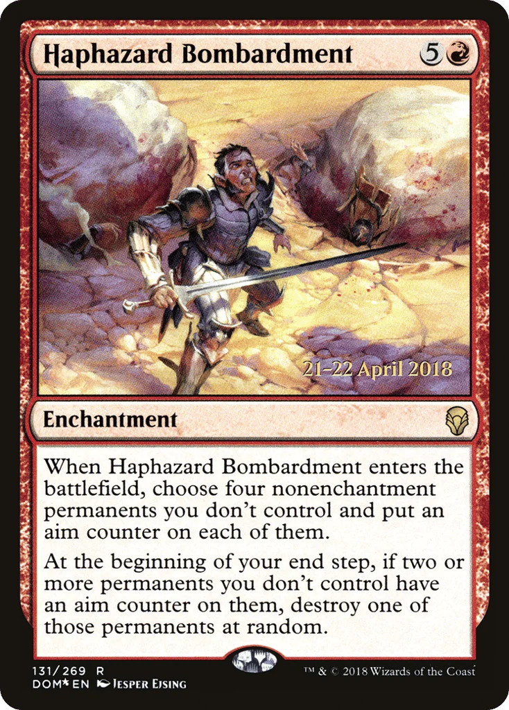 Haphazard Bombardment · Dominaria Promos