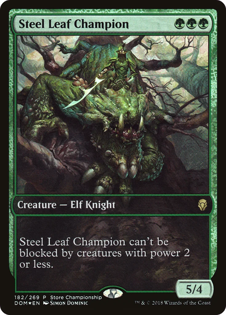 Steel Leaf Champion · Dominaria Promos