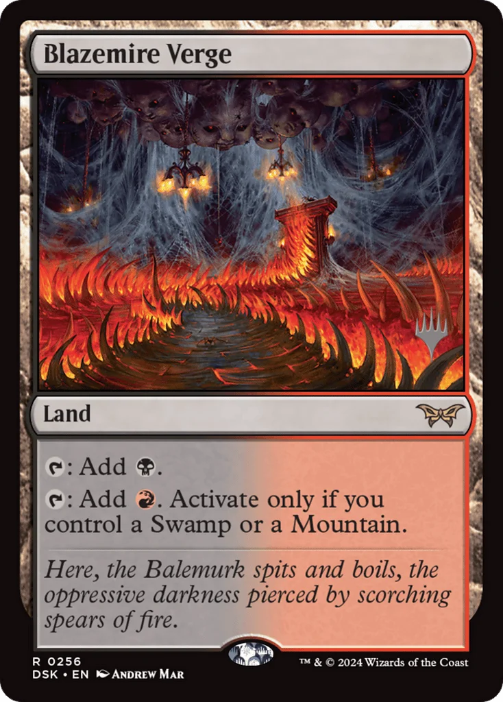 Blazemire Verge · Duskmourn: House of Horror Promos