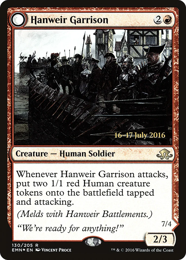 Hanweir Garrison // Hanweir, the Writhing Township · Eldritch Moon Promos