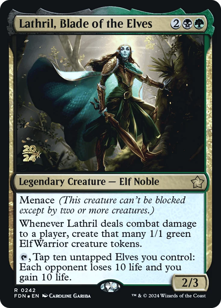 Lathril, Blade of the Elves · Foundations Promos